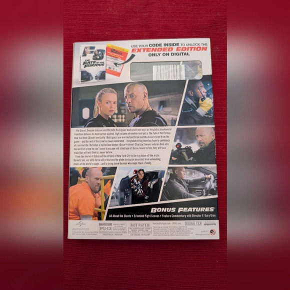 The Fate Of The Furious DVD (New) - Picture 3 of 4